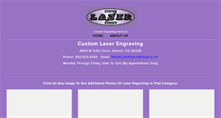 Desktop Screenshot of customlaserdesign.com