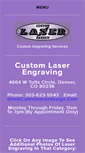 Mobile Screenshot of customlaserdesign.com